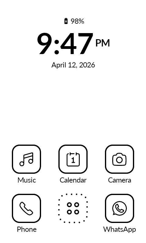 Home screen
