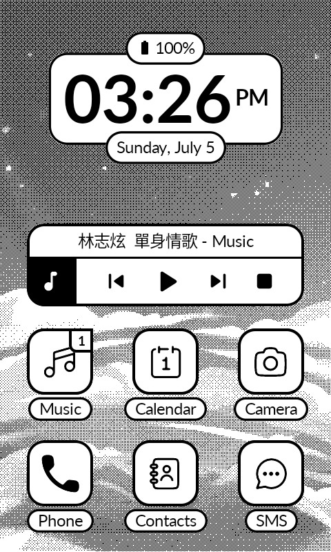 Wallpaper with text backgrounds